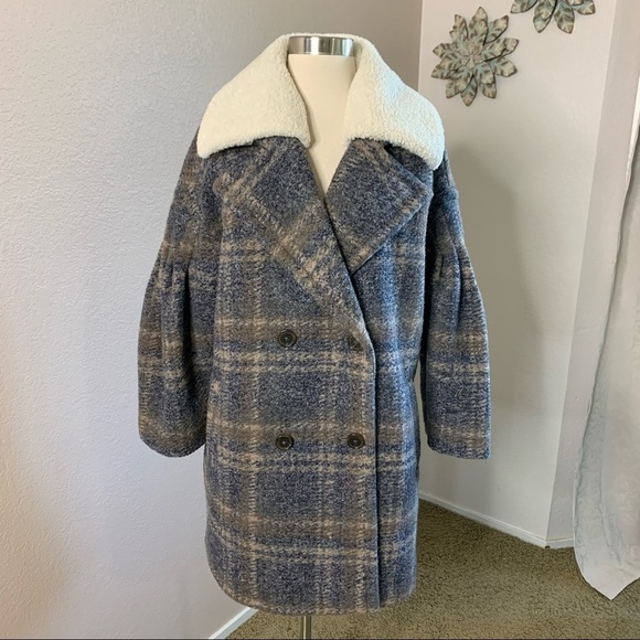 Joie Angalica Midnight Color Wool Blend Coat Med. - Picture 6 of 13